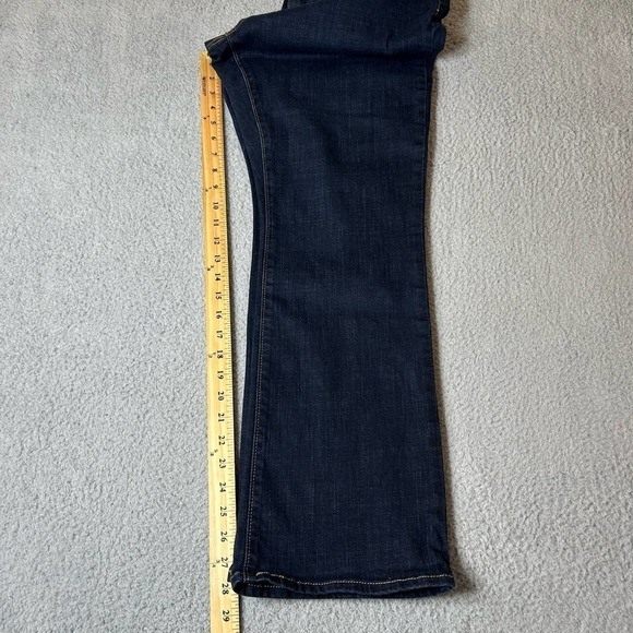 Levi's Jeans Womens 14S W32 L30‎ (Actual L28) Blue Low Rise Bootcut Dark Wash - Picture 7 of 12